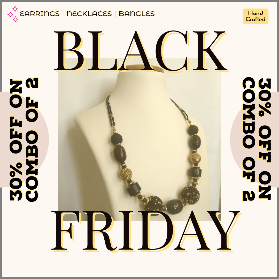 Hand Crafted Jewelry. Black Friday Sale. 30% OFF on a Combo of 2