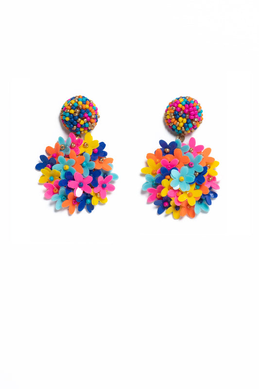 Vibrant And Neon Bouquet Earrings