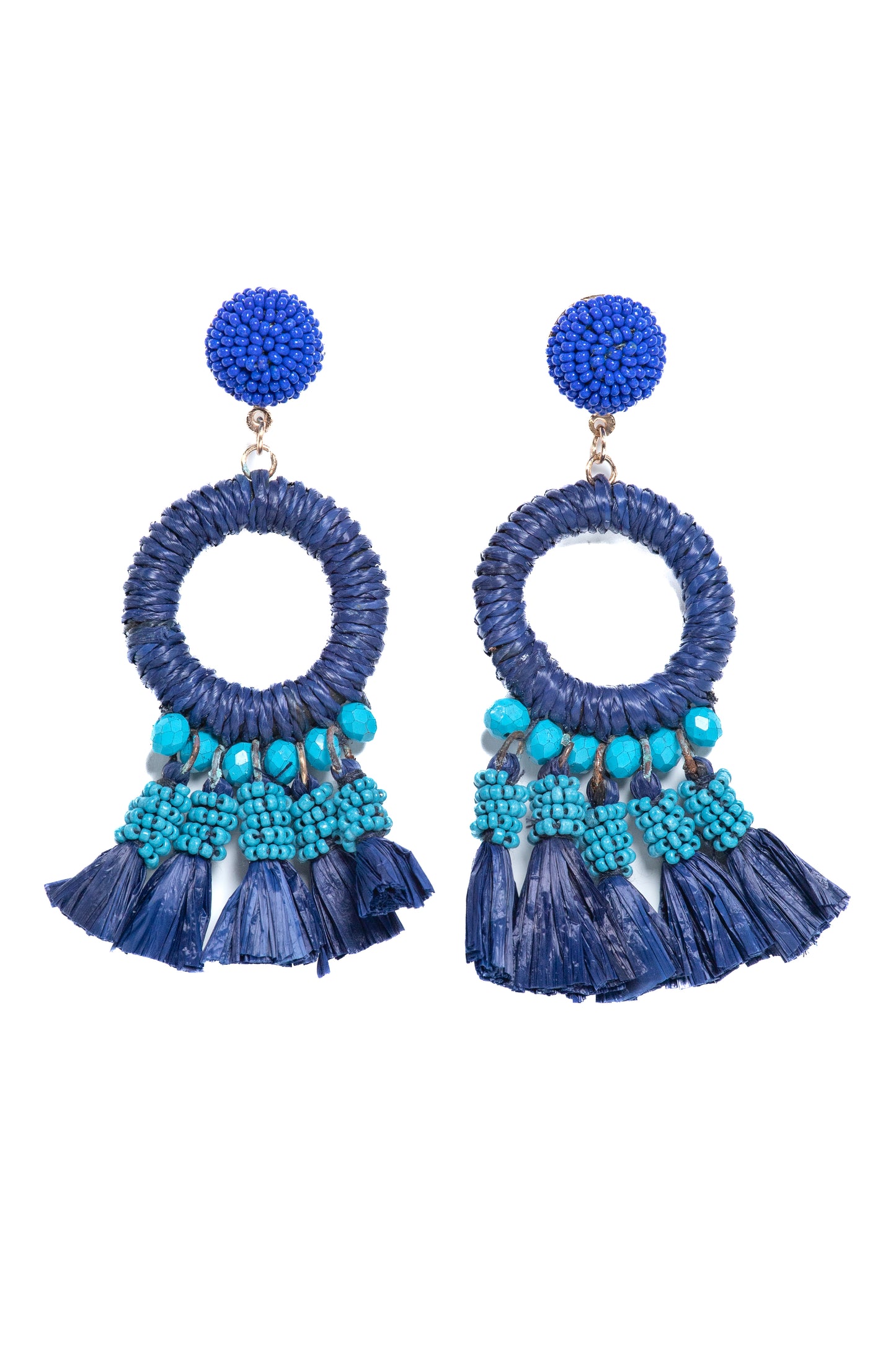 Royal Blue Miyuki Bead Earrings