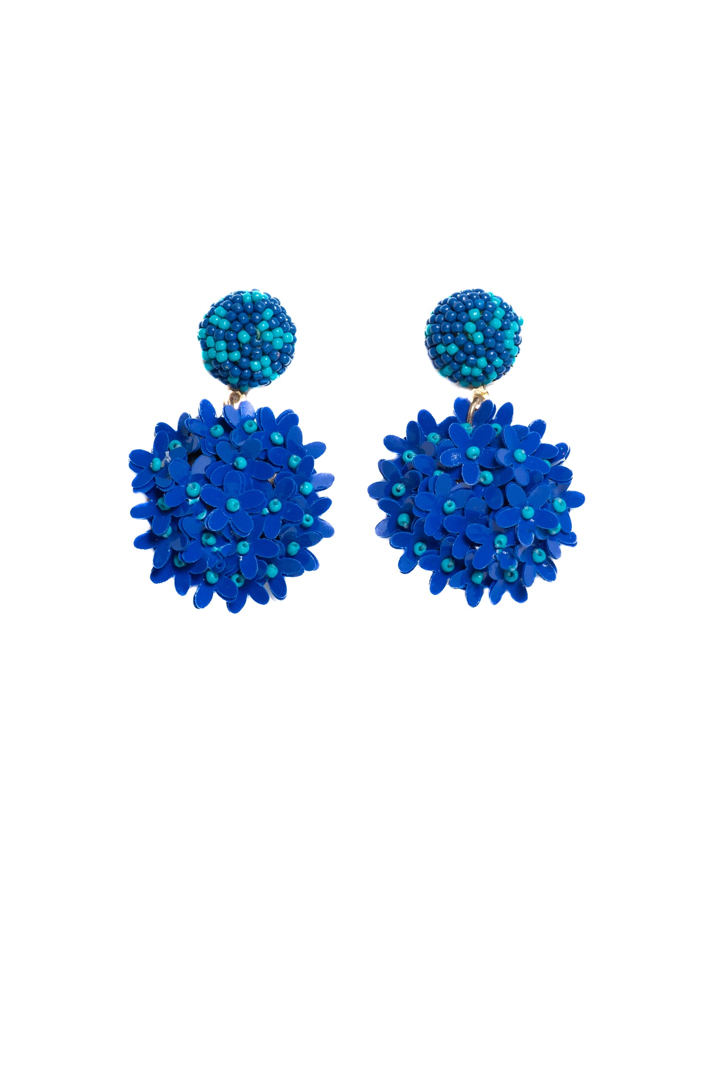 Blue Lilly Bouquet Earrings