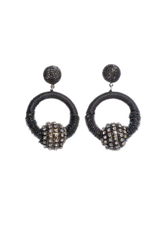 Bold Black Earrings