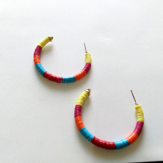 Colour Palette Hoop Earrings